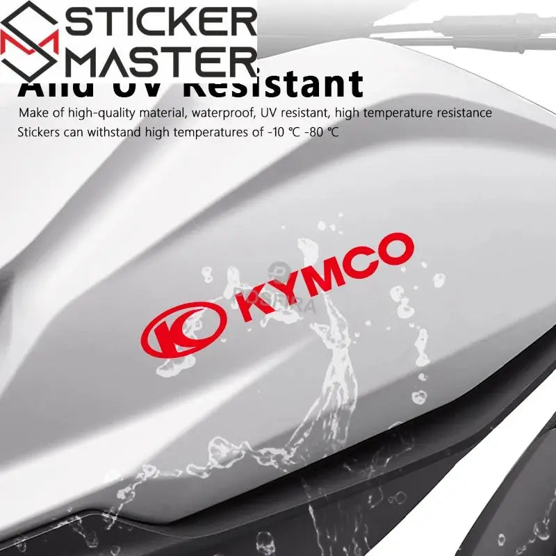 Kymco Sticker Seti | Downtown, Agility ve AK 550 İçin Logo Amblem Paketi Sticker Master