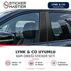 Lynk & Co Uyumlu Kapı Direği Sticker Seti