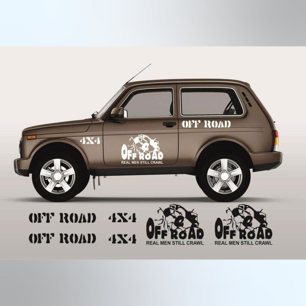 Sticker Master Lada Niva Set-1 Sticker Seti Motor, Kask, Laptop, Araba, Oto Araç İçin Dayanıklı Etiket Decal