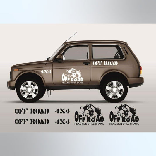 Sticker Master Lada Niva Set-1 Sticker Seti Motor, Kask, Laptop, Araba, Oto Araç İçin Dayanıklı Etiket Decal