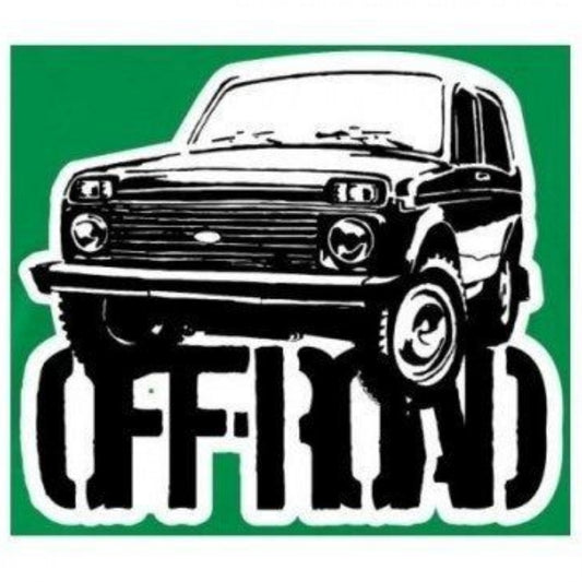 Sticker Master Lada Off Road Sticker Motor, Kask, Laptop, Araba, Oto Araç İçin Dayanıklı Etiket Decal 15 Cm