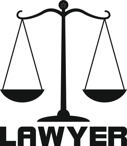 Sticker Master Lawyer Sticker-Avukat Araba Sticker Motor, Kask, Laptop, Araba, Oto Araç İçin Dayanıklı Etiket Decal