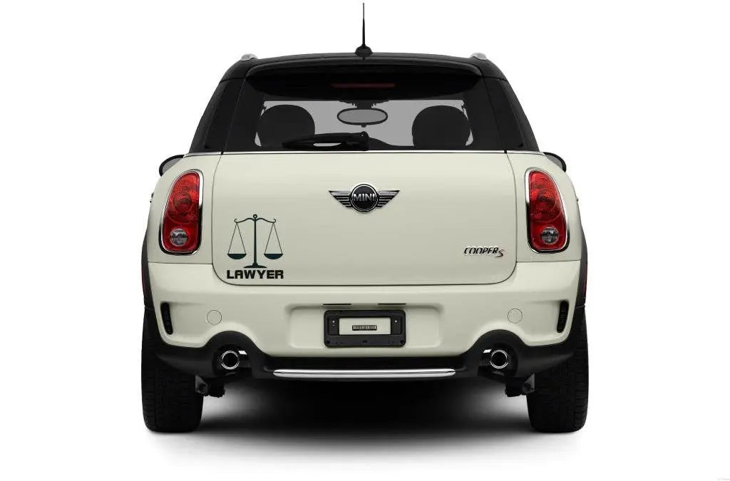 Sticker Master Lawyer Sticker-Avukat Araba Sticker Motor, Kask, Laptop, Araba, Oto Araç İçin Dayanıklı Etiket Decal