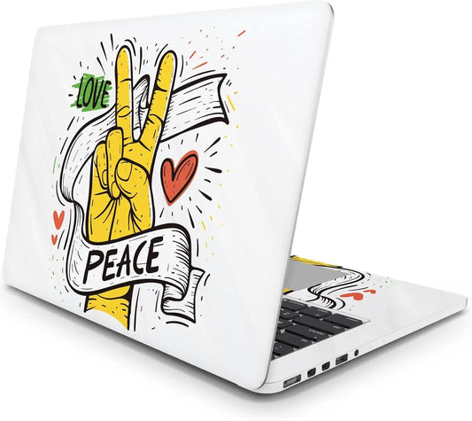 Sticker Master Love Peace Evrensel Sticker Dizüstü Bilgisayar Vinil Sticker Decal 12" 13" 13.3" 14" 15" 15.4" 15.6 inç Dizüstü Bilgisayar Çıkartma Koruyucu Macbook Asus Acer Hp Lenovo Huawei Dell İçin - Sticker Master
