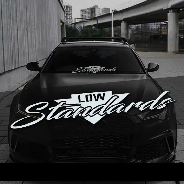 Low Standards Ön Cam Sticker | Modifiye ve Basık Araç Sticker Master
