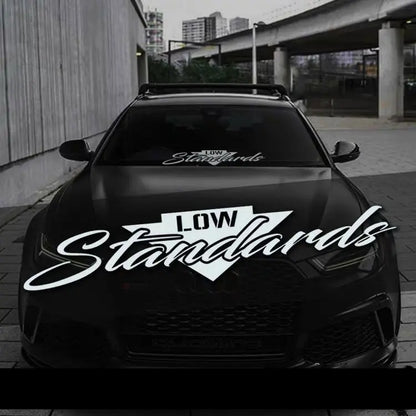 Low Standards Ön Cam Sticker | Modifiye ve Basık Araç Sticker Master