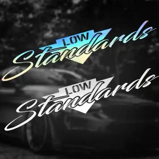 Low Standards Ön Cam Sticker | Modifiye ve Basık Araç Sticker Master