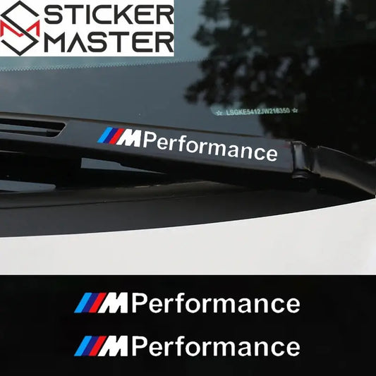 M Performance Silecek Sticker Seti | BMW Uyumlu Sportif Decal (4 Adet) Sticker Master