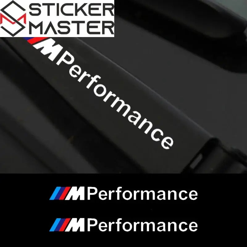 M Performance Silecek Sticker Seti | BMW Uyumlu Sportif Decal (4 Adet) Sticker Master