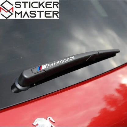 M Performance Silecek Sticker Seti | BMW Uyumlu Sportif Decal (4 Adet) Sticker Master