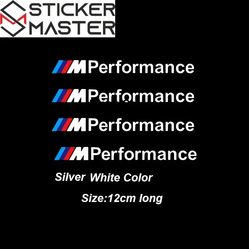 M Performance Silecek Sticker Seti | BMW Uyumlu Sportif Decal (4 Adet) Sticker Master