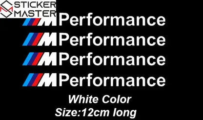 M Performance Silecek Sticker Seti | BMW Uyumlu Sportif Decal (4 Adet) Sticker Master