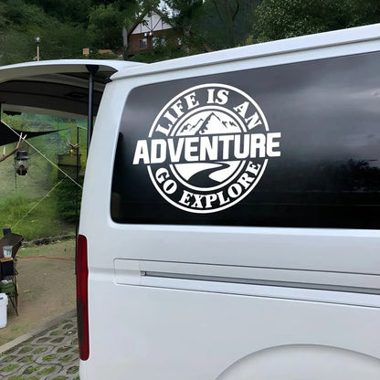Life Is An Adventure Go Explore Macera Stickerı | Sticker Master - Sticker Master