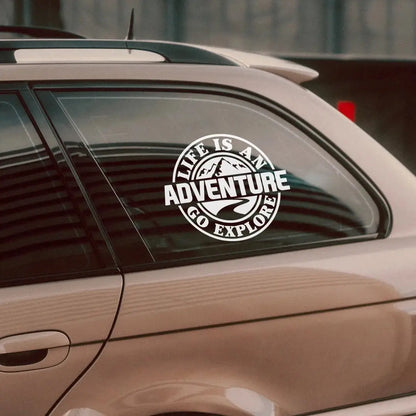 Life Is An Adventure Go Explore Macera Stickerı | Sticker Master - Sticker Master