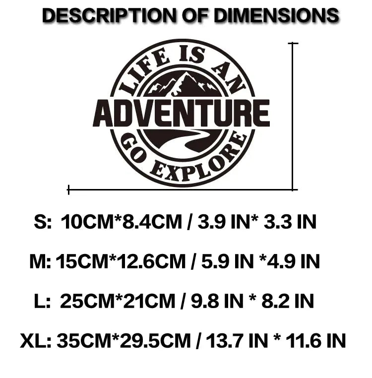 Life Is An Adventure Go Explore Macera Stickerı | Sticker Master - Sticker Master