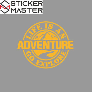 Life Is An Adventure Go Explore Macera Stickerı | Sticker Master - Sticker Master