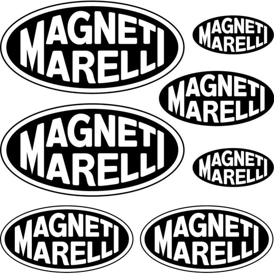 Sticker Master Magneti Marelli Sponsor Set Oto Motor Araba Sticker