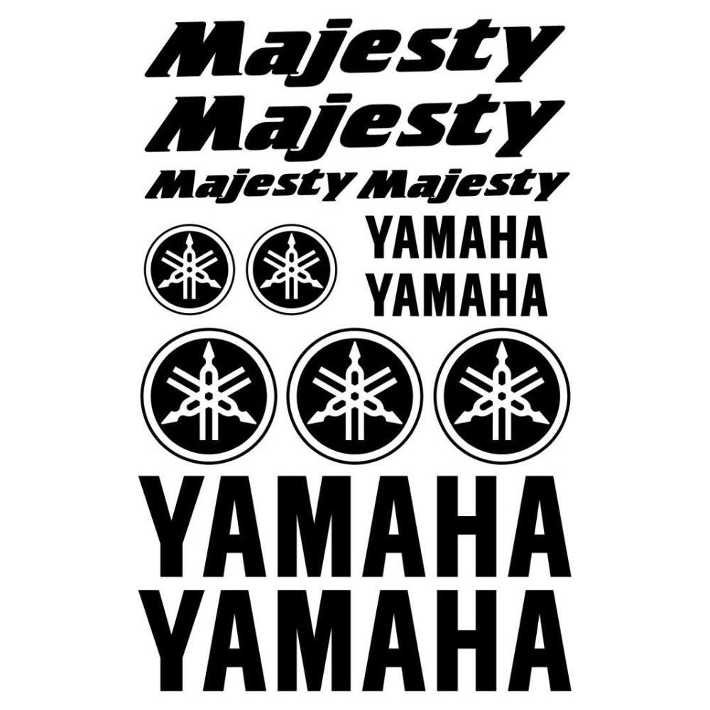 Sticker Master Yamaha Majesty Scooter Sticker Set Motor Çıkartma Etiket
