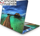 Maldivler Manzaralı Laptop Sticker Tatil Tasarım Seti | Sticker Master