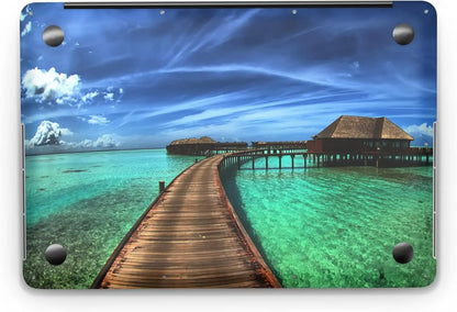 Sticker Master Tropical House Evrensel Sticker Dizüstü Bilgisayar Vinil Sticker Decal 12" 13" 13.3" 14" 15" 15.4" 15.6 inç Dizüstü Bilgisayar Çıkartma Koruyucu Macbook Asus Acer Hp Lenovo Huawei Dell İçin - Sticker Master