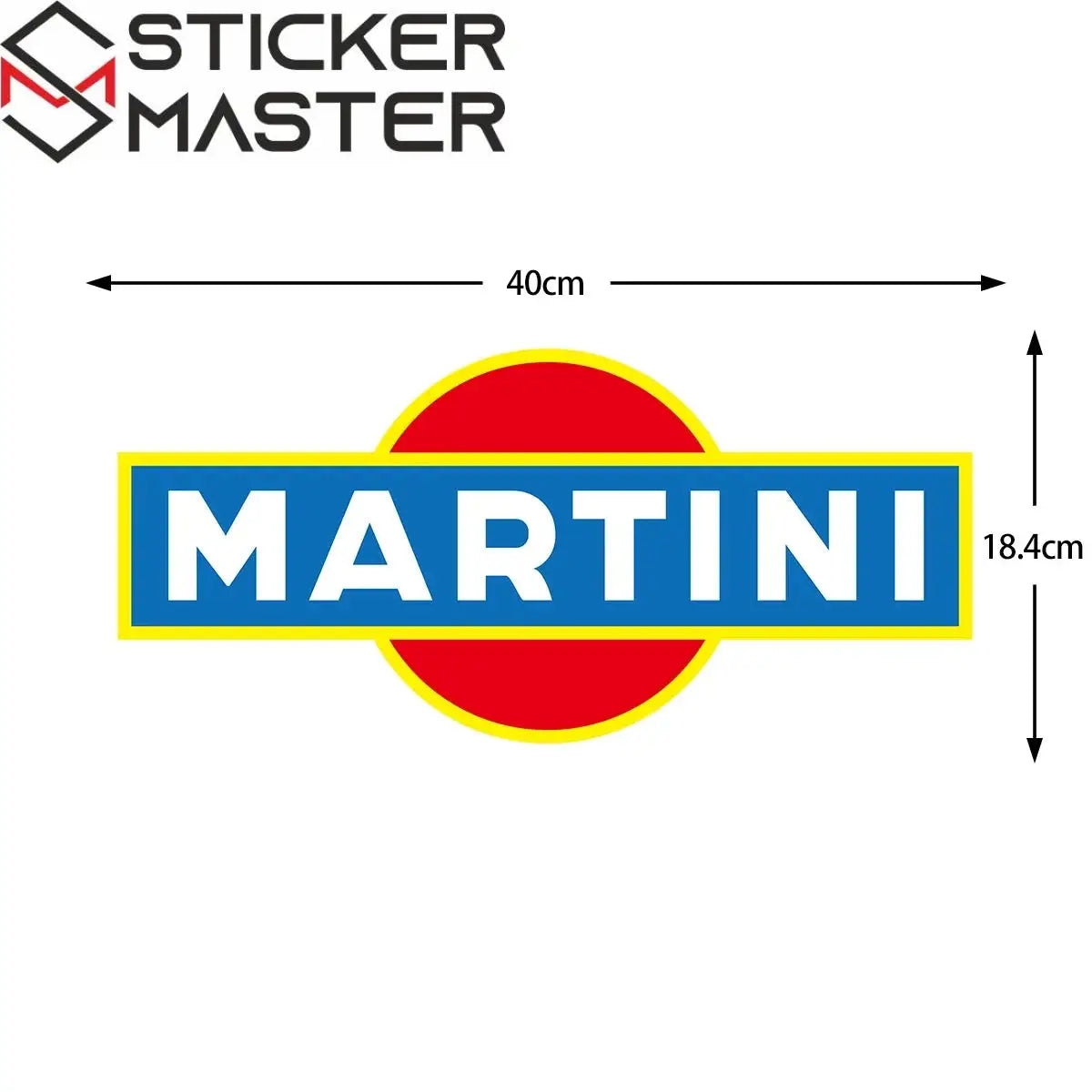 Martini Racing Sticker | Porsche 911 Le Mans Tarzı Kaput ve Kapı Şerit Decal (40-120 cm) Sticker Master