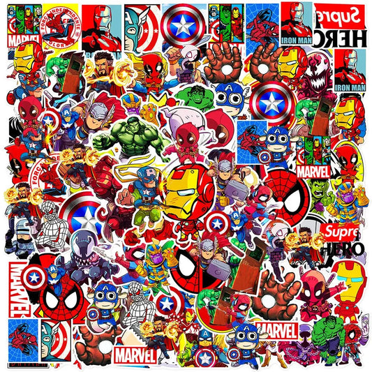 Marvel Avengers Sticker Seti 50 Parça Süper Kahramanlar | Sticker Master - Sticker Master