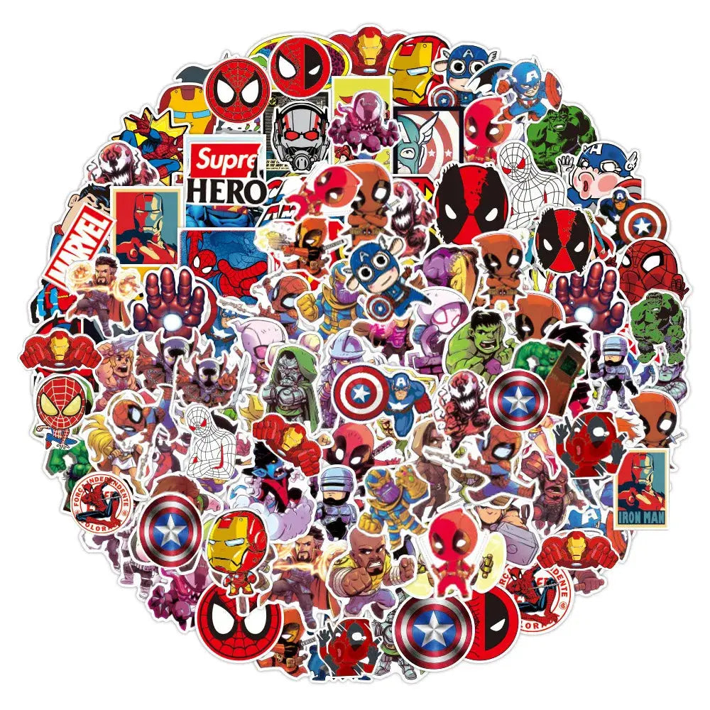 Marvel Avengers Sticker Seti 50 Parça Süper Kahramanlar | Sticker Master - Sticker Master