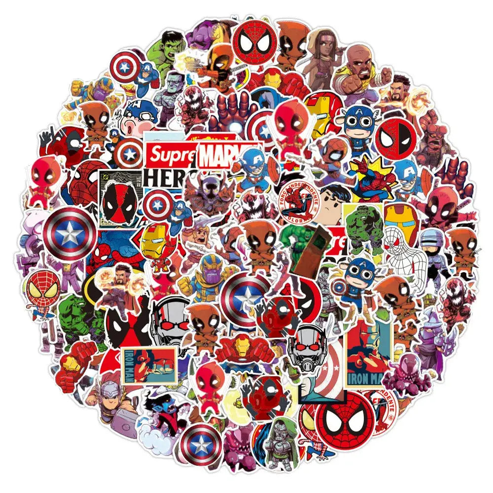 Marvel Avengers Sticker Seti 50 Parça Süper Kahramanlar | Sticker Master - Sticker Master