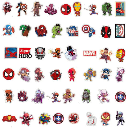 Marvel Avengers Sticker Seti 50 Parça Süper Kahramanlar | Sticker Master - Sticker Master