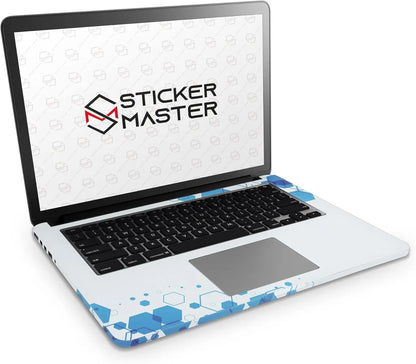 Sticker Master Hexagonal Cut Evrensel Sticker Dizüstü Bilgisayar Vinil Sticker Decal 12" 13" 13.3" 14" 15" 15.4" 15.6 inç Dizüstü Bilgisayar Çıkartma Koruyucu Macbook Asus Acer Hp Lenovo Huawei Dell İçin - Sticker Master