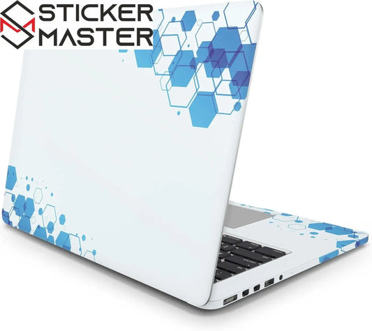 Sticker Master Hexagonal Evrensel Sticker Dizüstü Bilgisayar Vinil Sticker Decal 12" 13" 13.3" 14" 15" 15.4" 15.6 inç Dizüstü Bilgisayar Çıkartma Koruyucu Macbook Asus Acer Hp Lenovo Huawei Dell İçin - Sticker Master