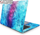 Mavi Pembe Toz Patlaması Laptop Sticker Colorful Dust 4 | Sticker Master