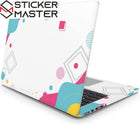 Memphis Desenli Laptop Sticker Modern Tasarım Seti | Sticker Master
