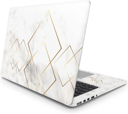 Sticker Master Golden Marble 2 Evrensel Sticker Dizüstü Bilgisayar Vinil Sticker Decal 12" 13" 13.3" 14" 15" 15.4" 15.6 inç Dizüstü Bilgisayar Çıkartma Koruyucu Macbook Asus Acer Hp Lenovo Huawei Dell İçin - Sticker Master