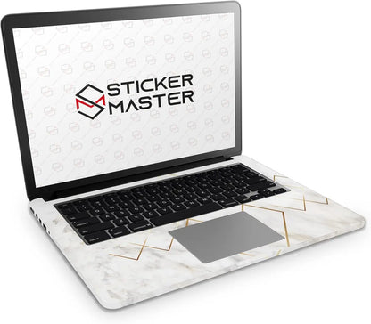 Sticker Master Golden Marble 2 Evrensel Sticker Dizüstü Bilgisayar Vinil Sticker Decal 12" 13" 13.3" 14" 15" 15.4" 15.6 inç Dizüstü Bilgisayar Çıkartma Koruyucu Macbook Asus Acer Hp Lenovo Huawei Dell İçin - Sticker Master