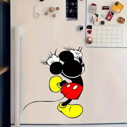 Mickey Mouse Sticker | Arkası Dönük Sevimli Fare Oto ve Duvar Dekoru (20x25 cm) - Sticker Master