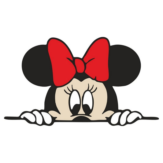 Sticker Master Mickey Mouse Kız Sticker – 15 x 9 Cm Renkli Kask, Laptop ve Araç Etiketi