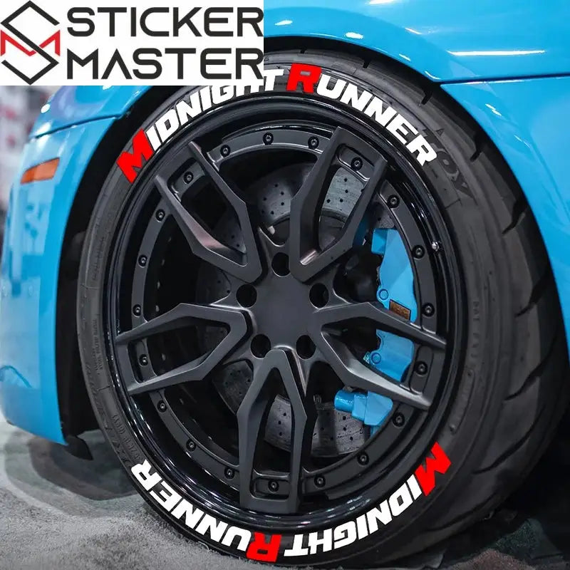 Midnight Runner Lastik Sticker Seti Çıkartma | Sticker Master - Sticker Master