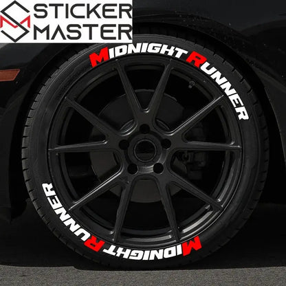 Midnight Runner Lastik Sticker Seti Çıkartma | Sticker Master - Sticker Master