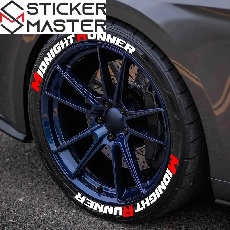 Midnight Runner Lastik Sticker Seti Çıkartma | Sticker Master - Sticker Master