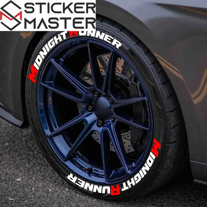 Midnight Runner Lastik Sticker Seti Çıkartma | Sticker Master - Sticker Master