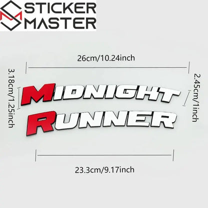 Midnight Runner Lastik Sticker Seti Çıkartma | Sticker Master - Sticker Master