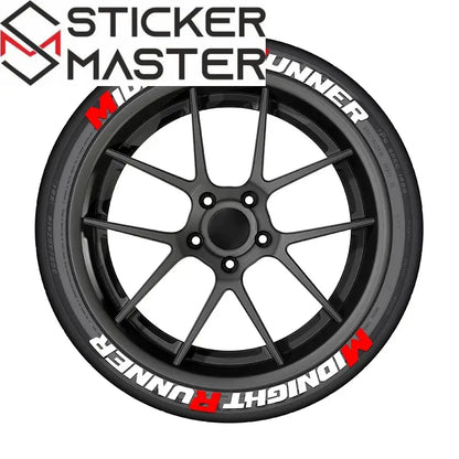 Midnight Runner Lastik Sticker Seti Çıkartma | Sticker Master - Sticker Master