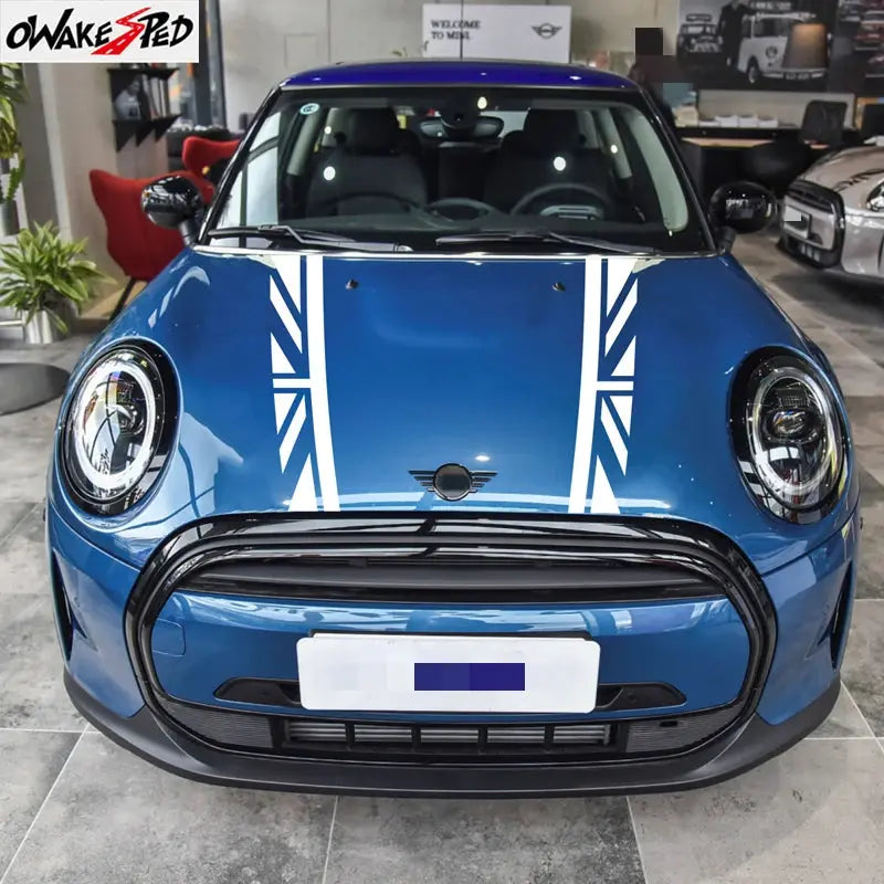 Mini Cooper Kaput Şeridi | R56, F56 ve Tüm Modeller İçin Union Jack Bonnet Stripe Sticker Master