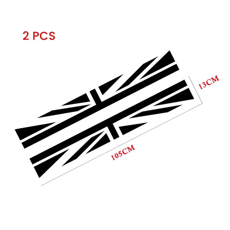 Mini Cooper Kaput Şeridi | R56, F56 ve Tüm Modeller İçin Union Jack Bonnet Stripe Sticker Master