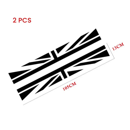 Mini Cooper Kaput Şeridi | R56, F56 ve Tüm Modeller İçin Union Jack Bonnet Stripe Sticker Master