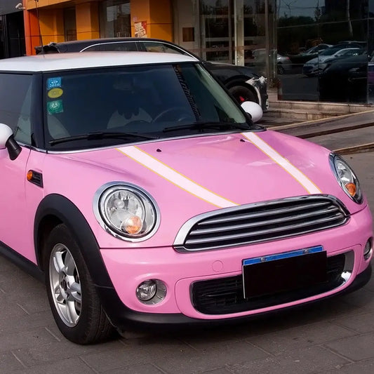 Mini Cooper Kaput Şerit Sticker Seti - Sticker Master - Sticker Master