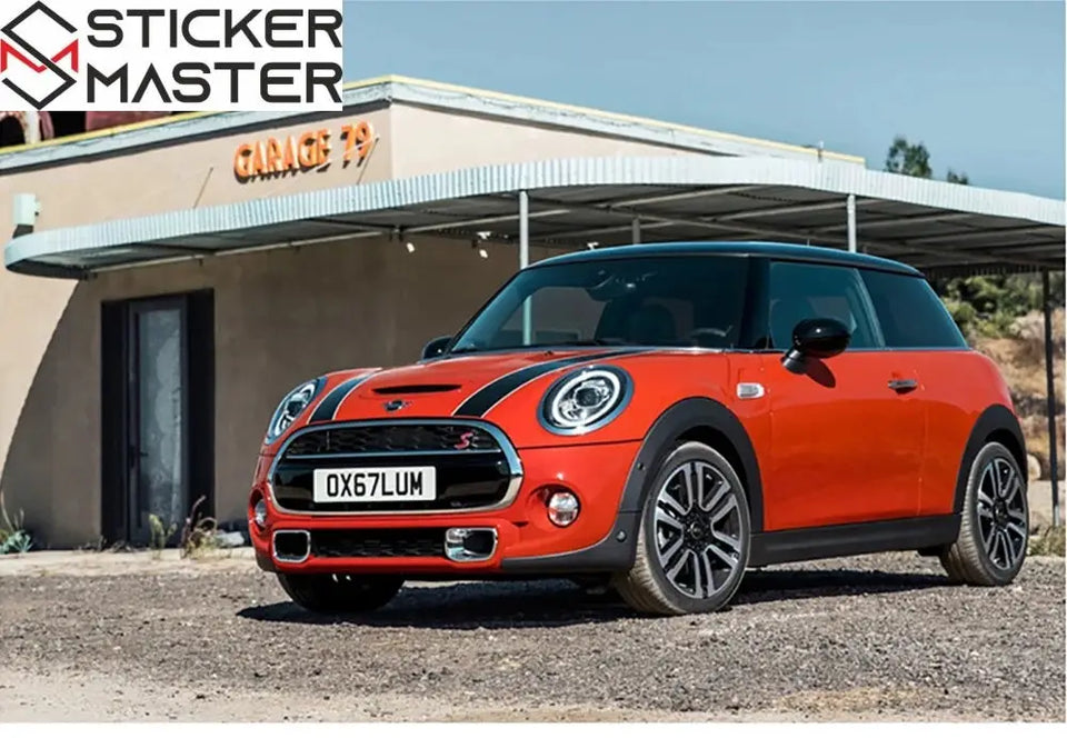 Mini Cooper Kaput Şerit Sticker Seti - Sticker Master - Sticker Master