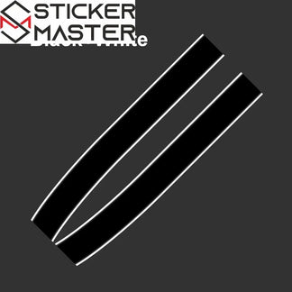 Mini Cooper Kaput Şerit Sticker Seti - Sticker Master - Sticker Master