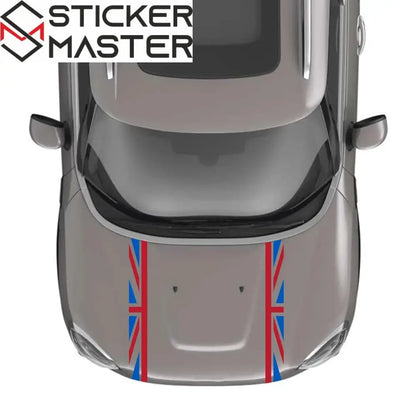 Mini Cooper Kaput Sticker Seti | Union Jack İngiliz Bayrağı Şerit (Tüm Modeller) - Sticker Master